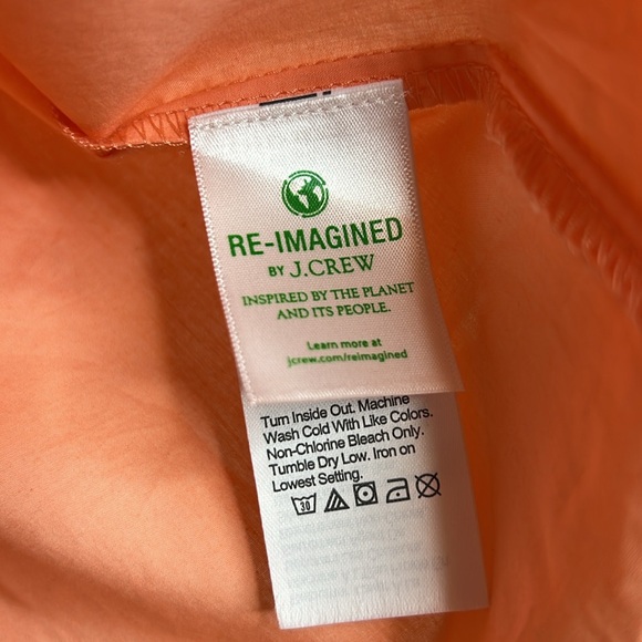 J. CREW POPLIN SWING V-NECK WITH TIE COTTON TOP - Picture 6 of 8